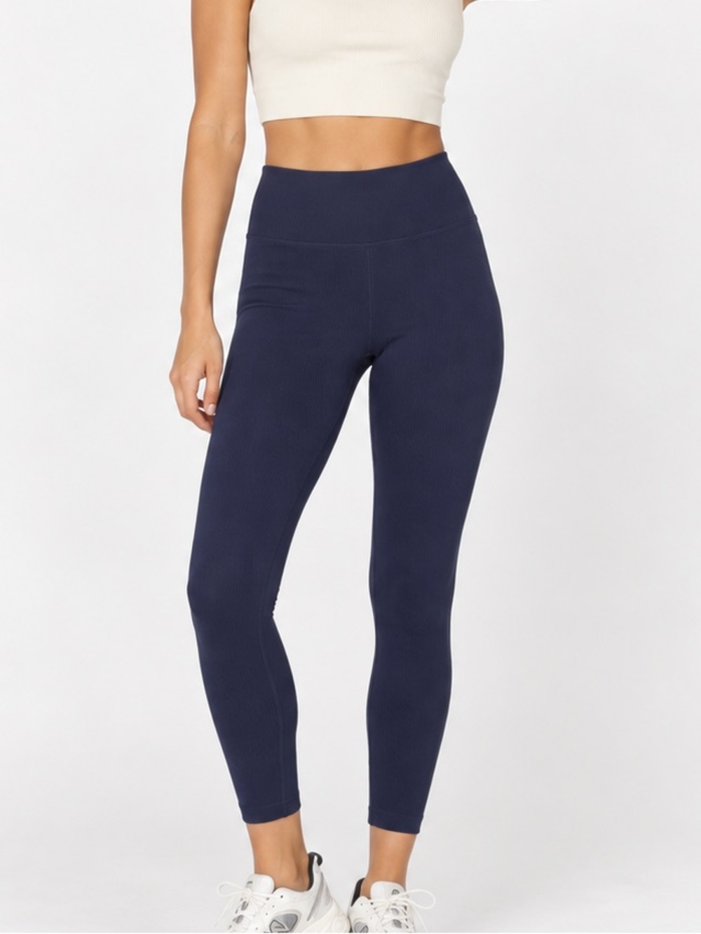 Spiritual Gangster Love Sculpt Ribbed Leggings Navy Blue XS/S NWOT